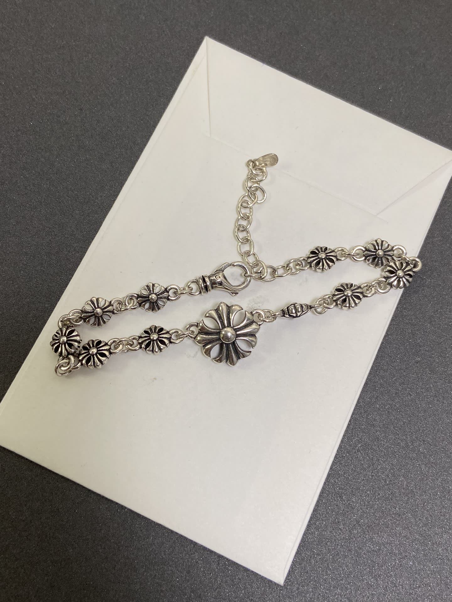 Chrome Hearts Silver Flower Bracelet